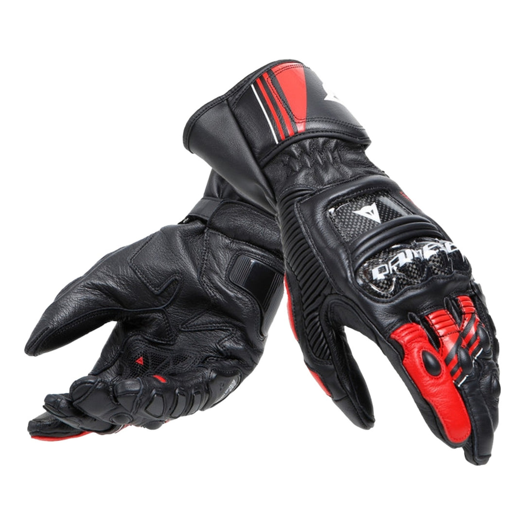 Dainese Lederhandschuhe Druid 4 schwarz-rot-weiss
