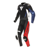 Dainese Lederkombi 2-tlg. Demon Sprint schwarz-weiss-rot