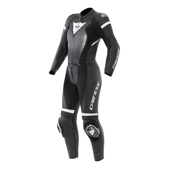Dainese Lederkombi 2-tlg. Fulminea K/L schwarz-weiss