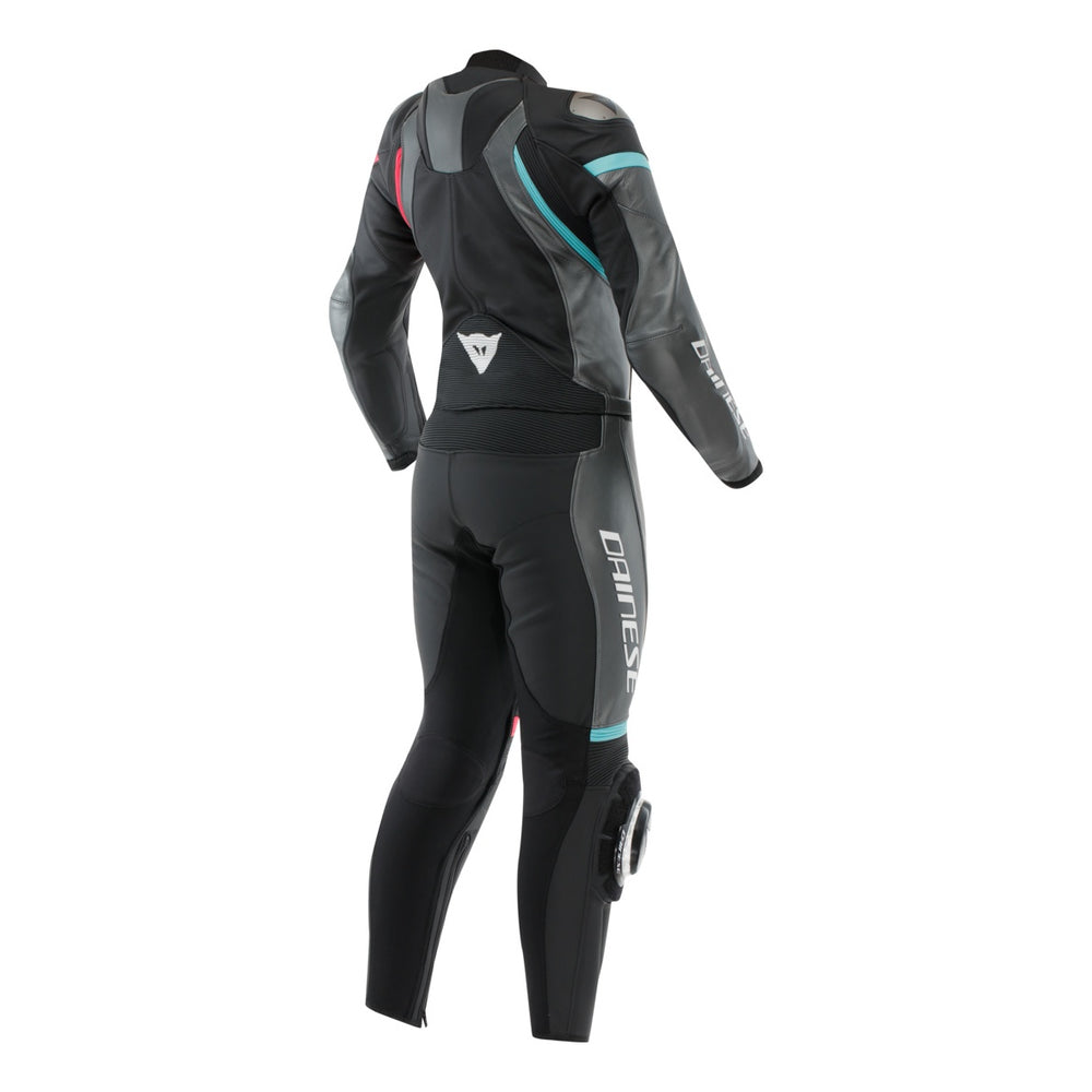 Dainese Lederkombi 2-tlg. Fulminea schwarz-anthrazit-weiss