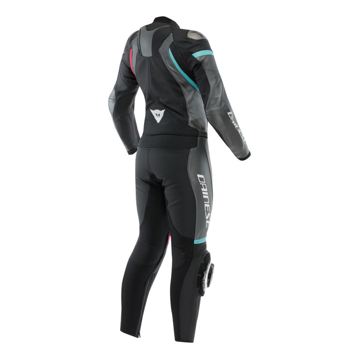 Dainese Lederkombi 2-tlg. Fulminea schwarz-anthrazit-weiss