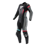 Dainese Lederkombi 2-tlg. Fulminea schwarz-anthrazit-weiss