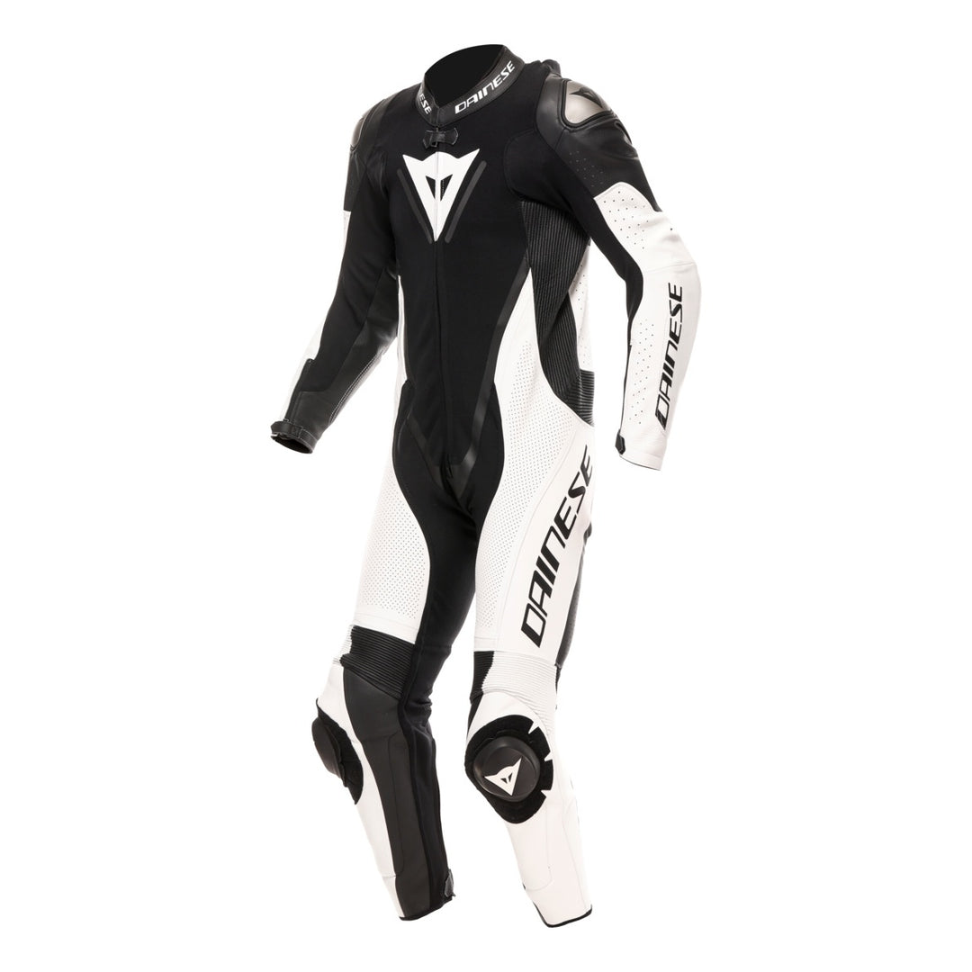 Dainese Lederkombi perf. 1-tlg. Demon Sprint schwarz-weiss