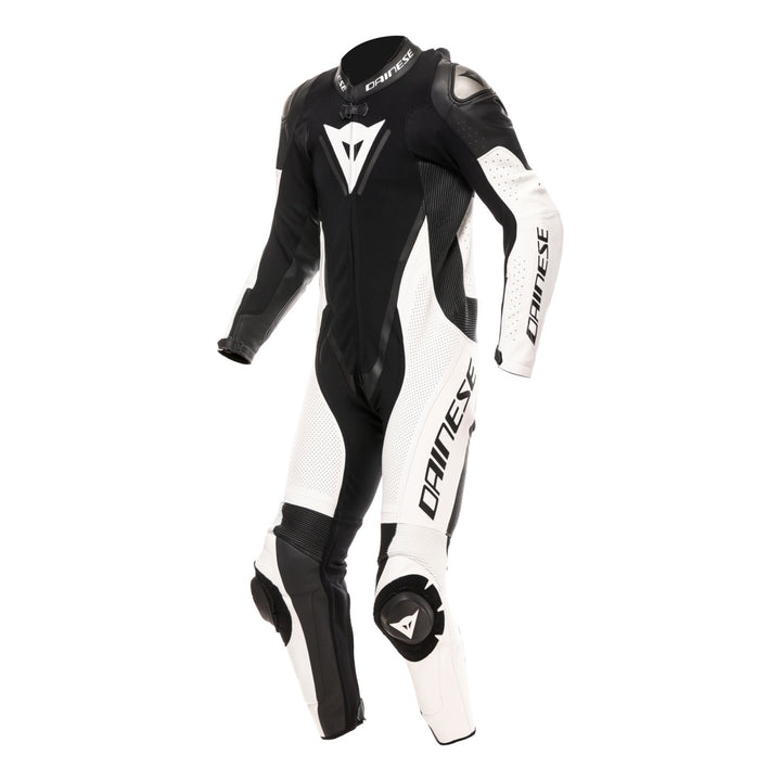 Dainese Lederkombi perf. 1-tlg. Demon Sprint schwarz-weiss