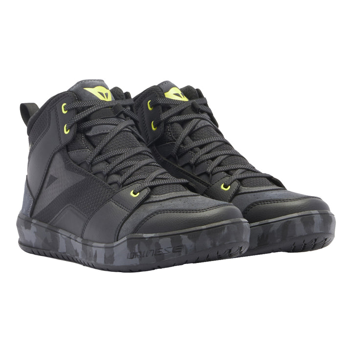 Dainese Schuhe Suburb D-WP schwarz-camo-gelb