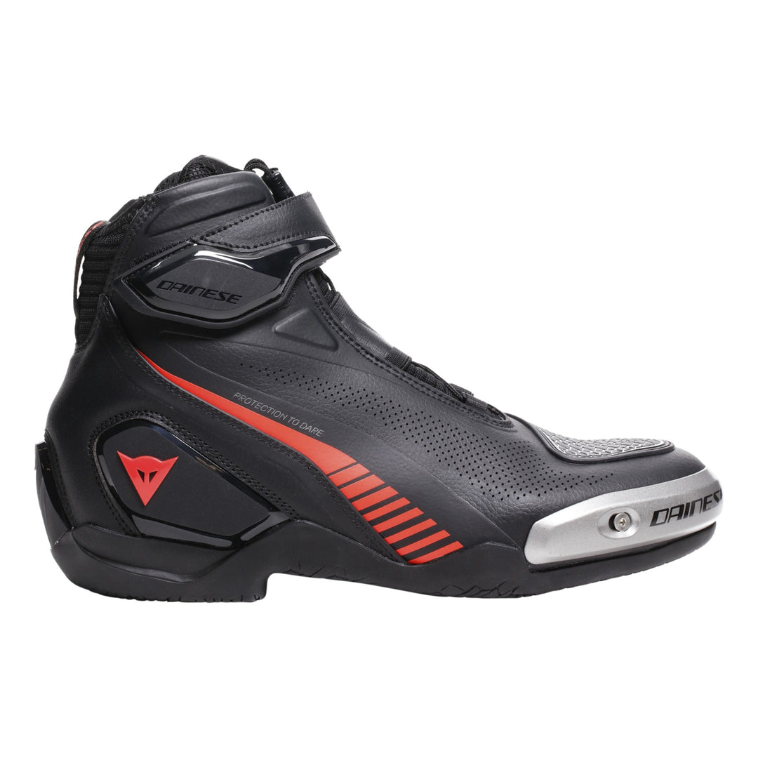 Dainese Schuhe Superya schwarz-fluo rot