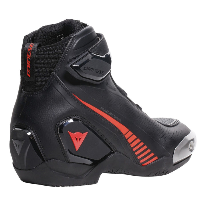 Dainese Schuhe Superya schwarz-fluo rot