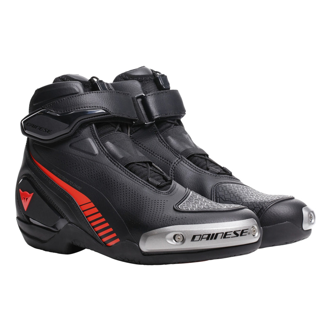 Dainese Schuhe Superya schwarz-fluo rot