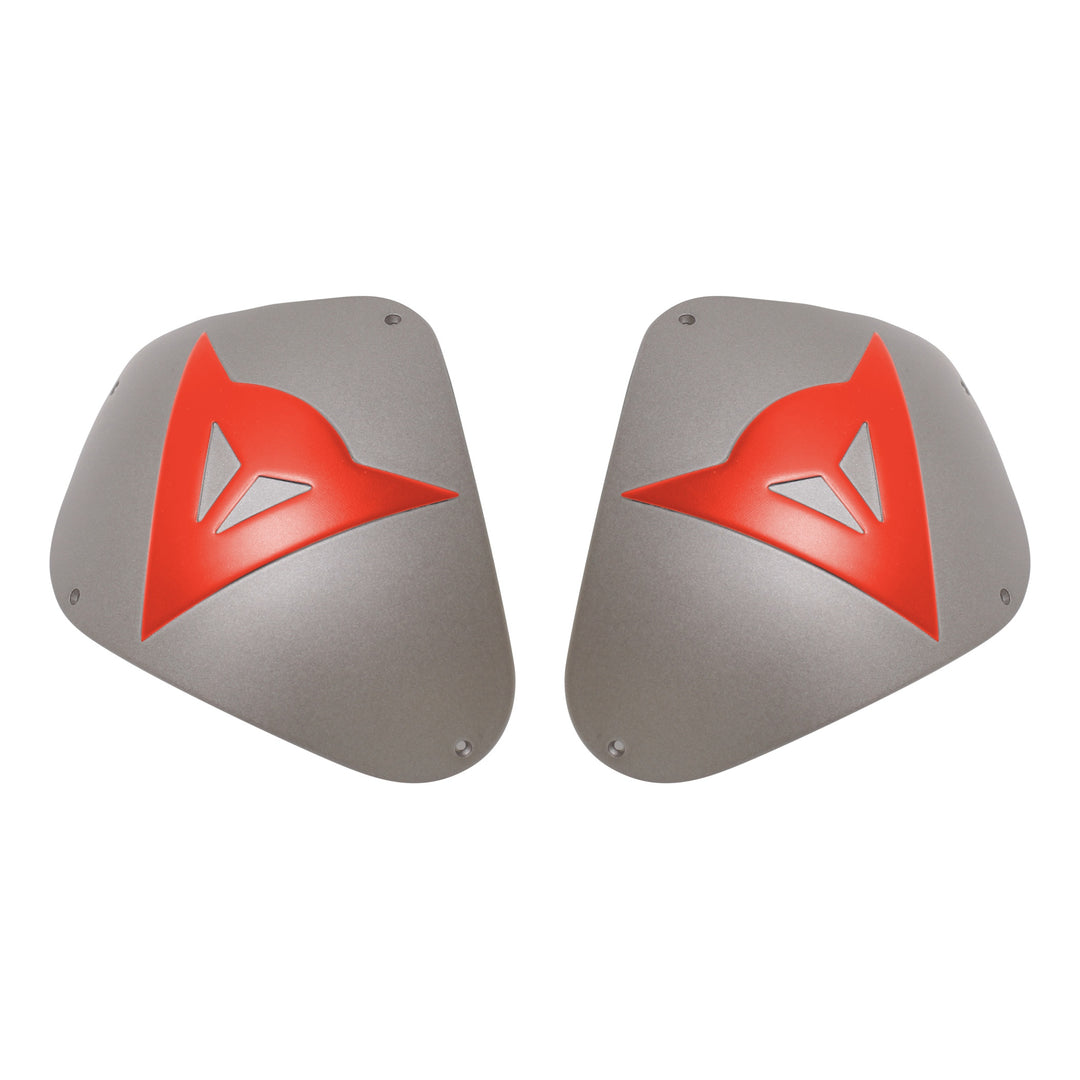 Dainese Schulter alum. SPORT Set aluminium-fluo rot N grau-rot