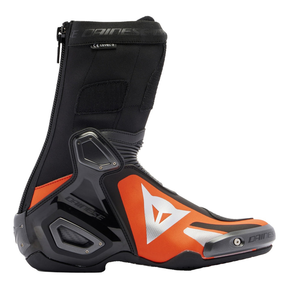 Dainese Stiefel Axial 2 schwarz-fluo rot