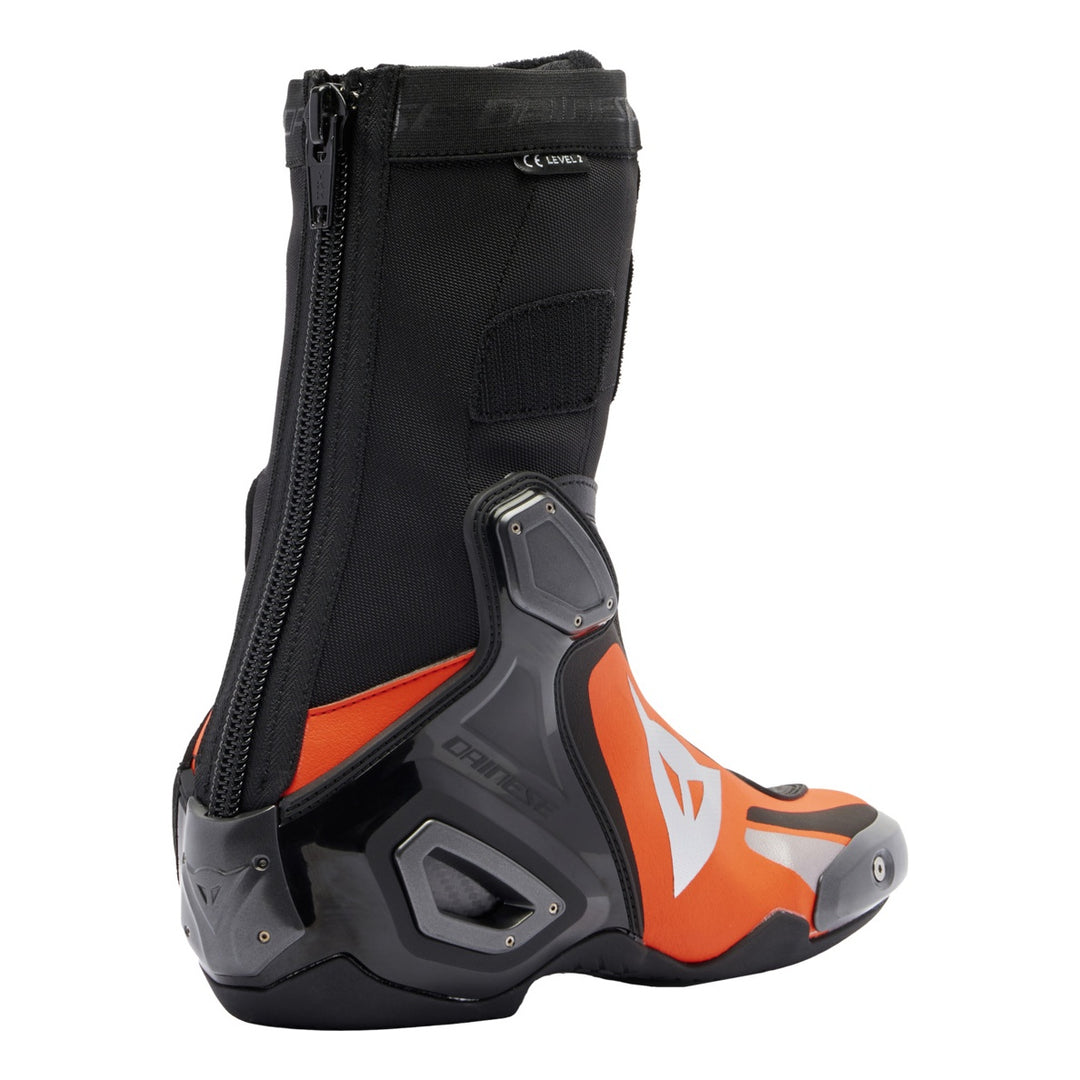 Dainese Stiefel Axial 2 schwarz-fluo rot
