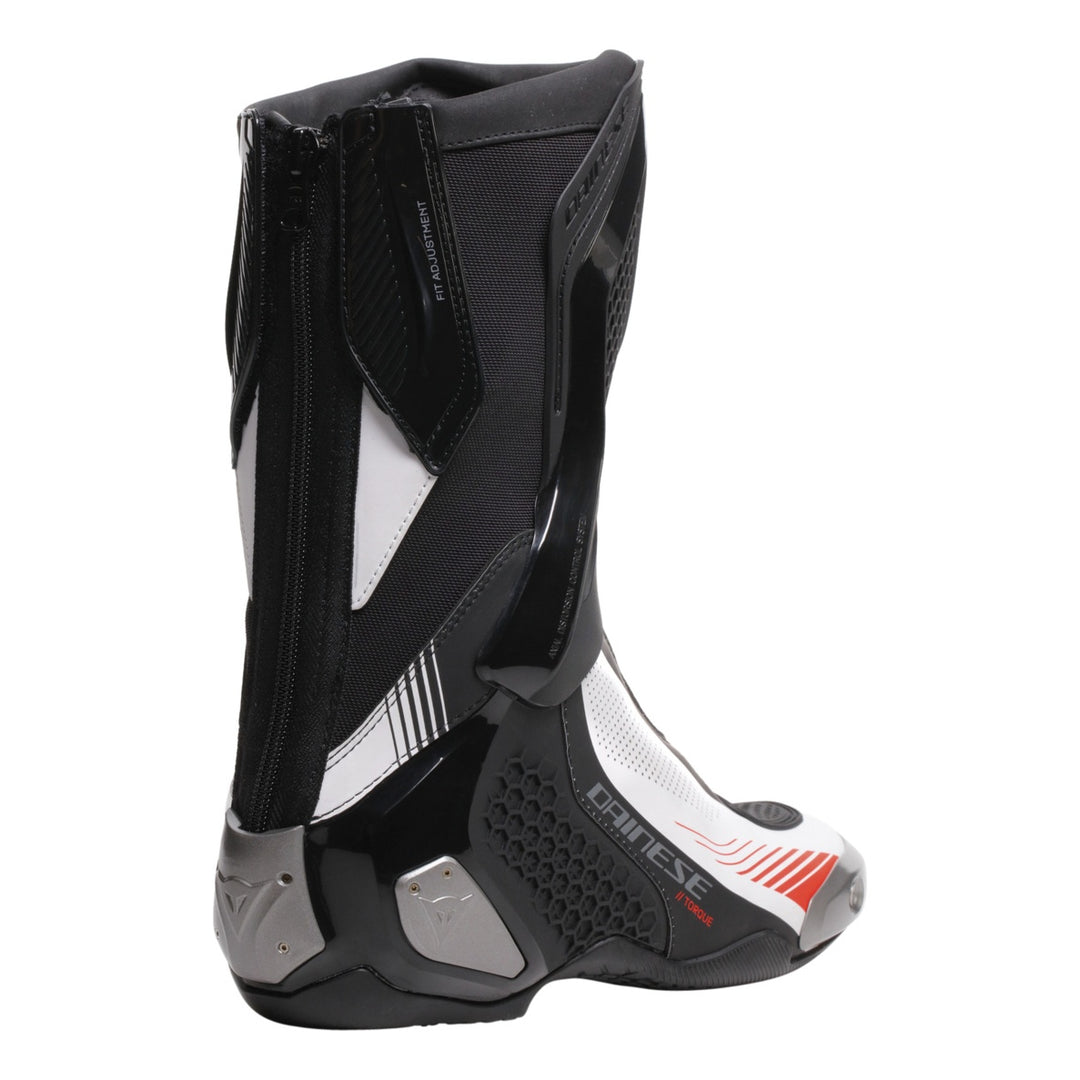 Dainese Stiefel Torque 4 Air schwarz-weiss-fluo rot