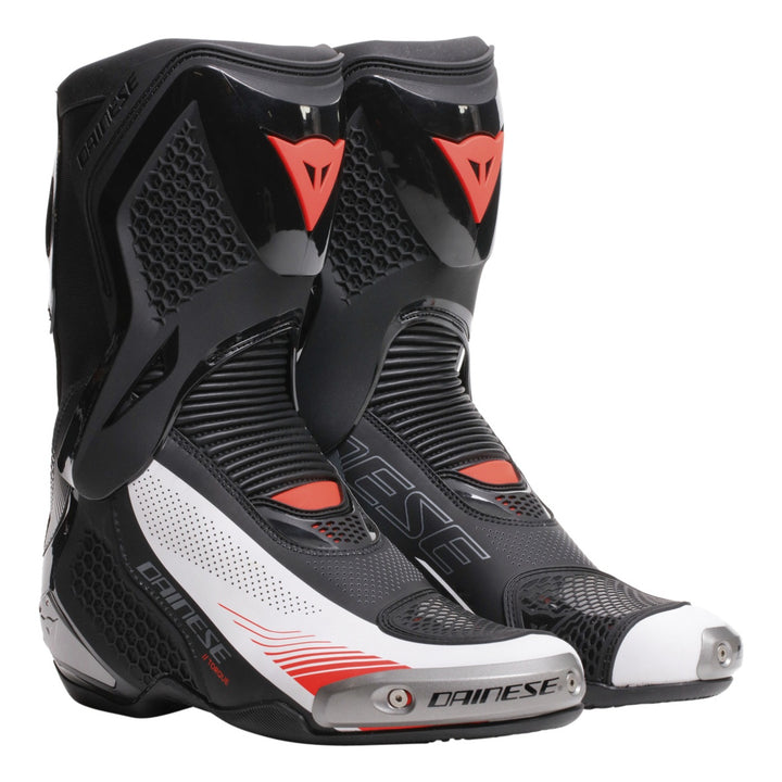 Dainese Stiefel Torque 4 Air schwarz-weiss-fluo rot