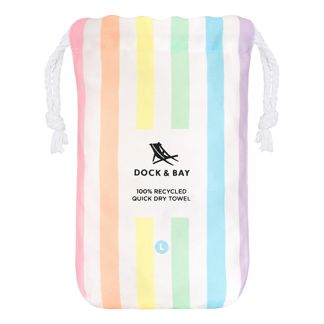 Dock &amp; Bay Beach Towels Large unicorn waves