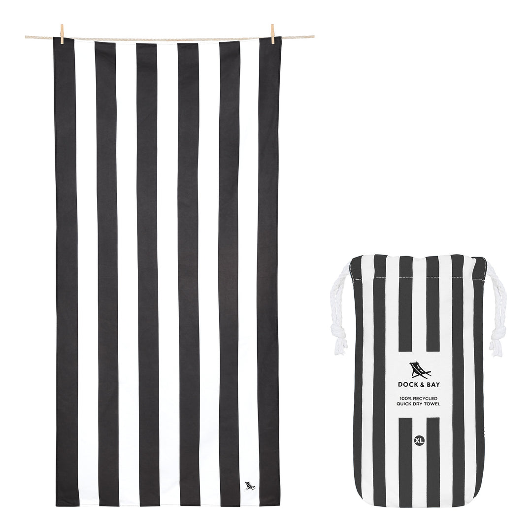 Dock &amp; Bay Beach Towels X-Large kamari charcoal