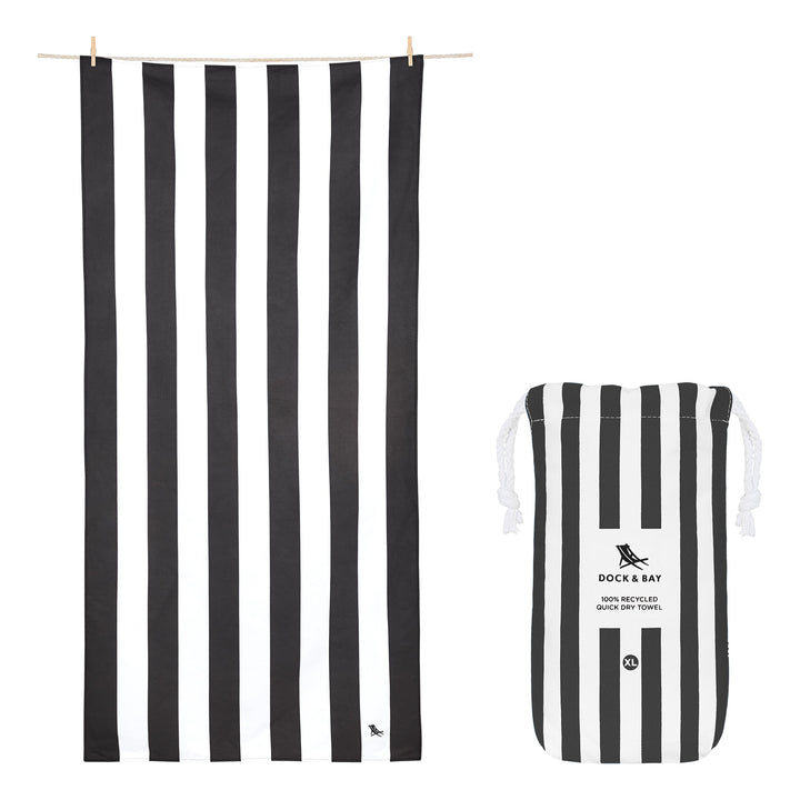 Dock &amp; Bay Beach Towels X-Large kamari charcoal