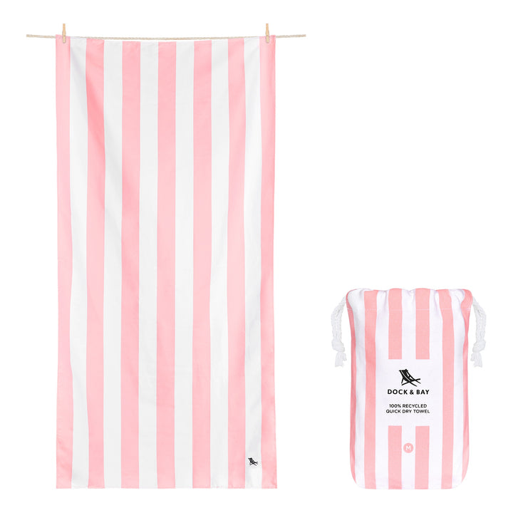 Dock &amp; Bay Beach Towels X-Large malibu pink