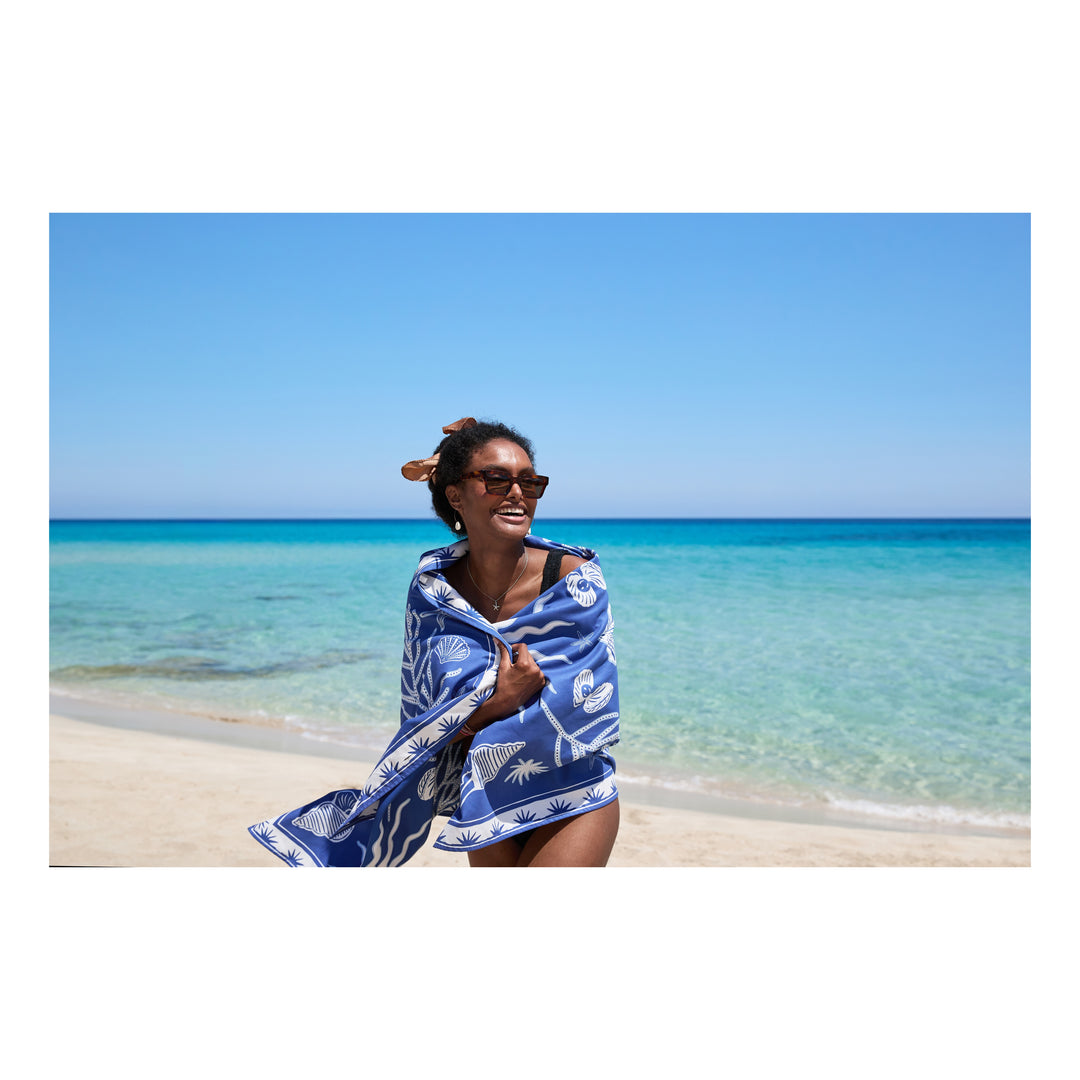 Dock &amp; Bay Beach Towels X-Large ocean tresure weiss