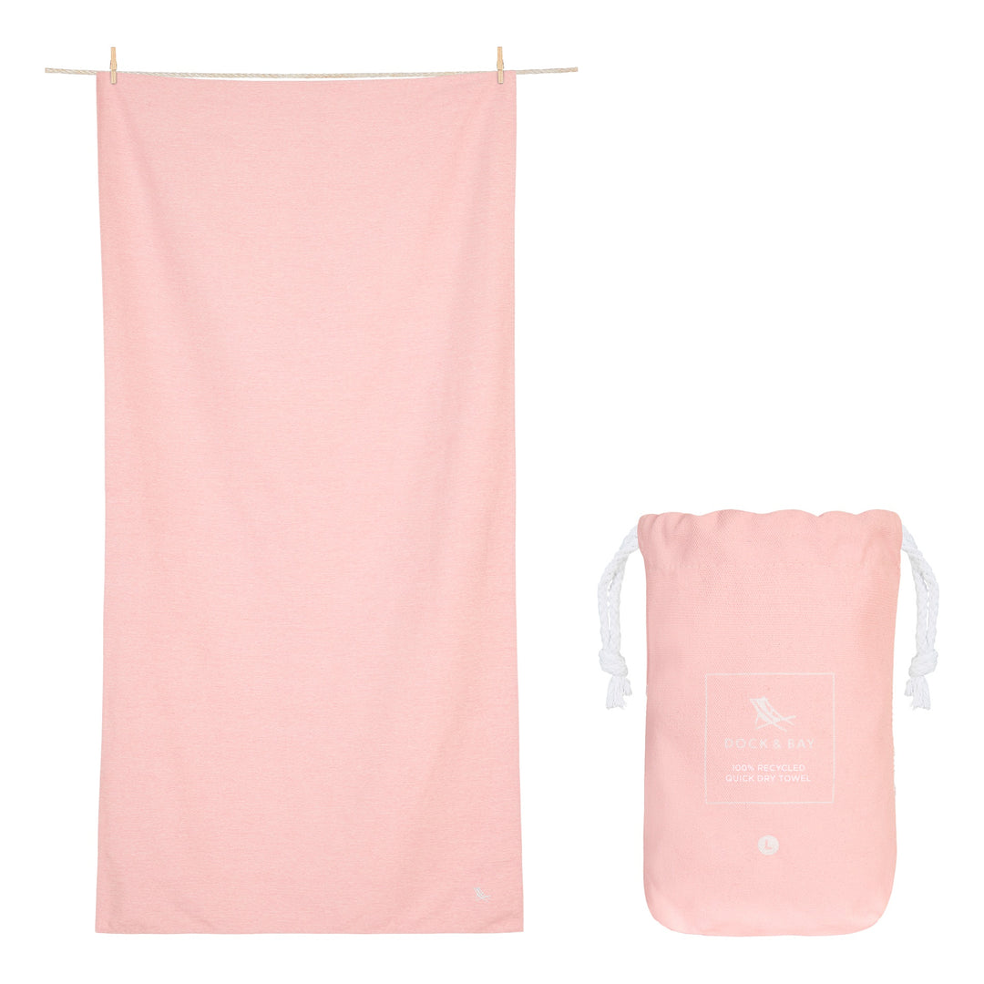 Dock &amp; Bay Fitness Towels X-Large island pink