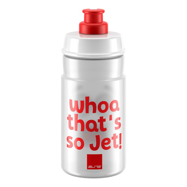 Elite Bidon Jet für Kinder 350 ml tranpsarent rot Ø 66mm transparent-rot