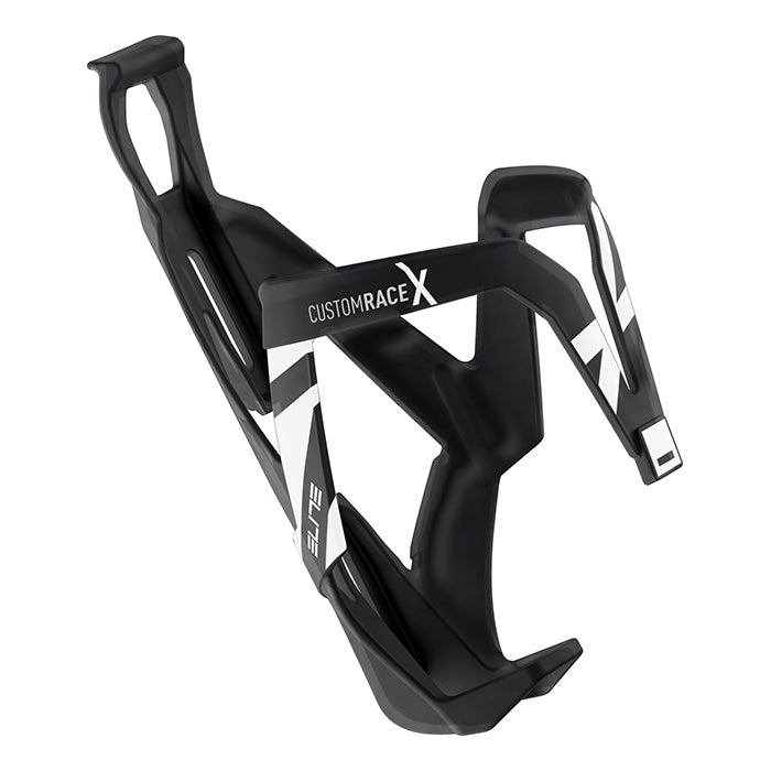 Elite Bidonhalter Custom Race X glossy schwarz-weiss glossy
