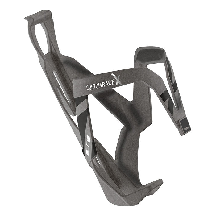 Elite Bidonhalter Custom Race X glossy titanium metal-schwarz titanium