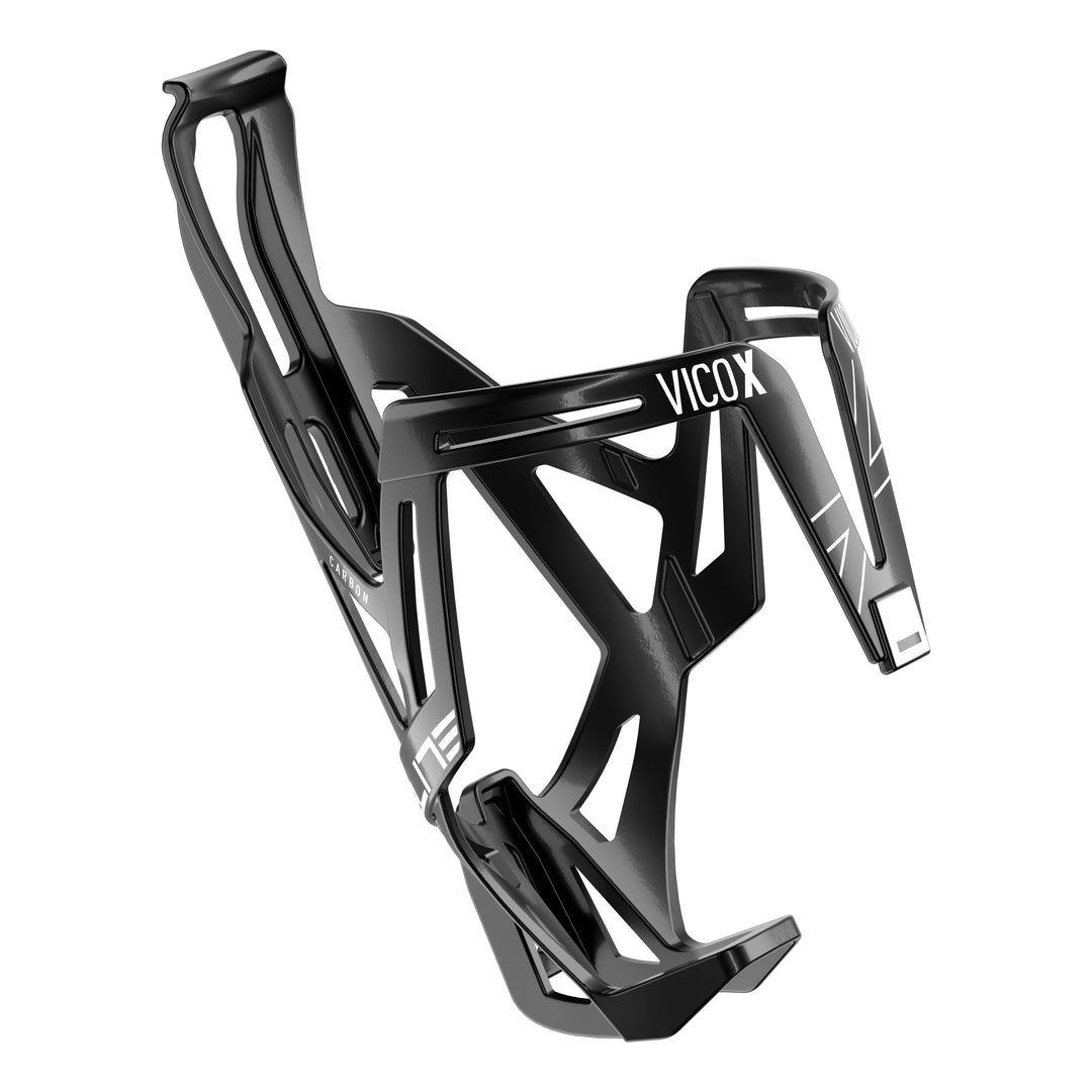 Elite Bidonhalter Vico X Carbon glossy schwarz Grafik schwarz glossy/weiss graphic