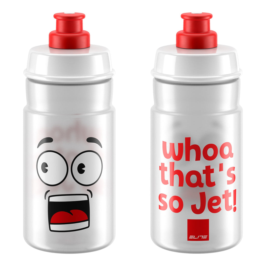 Elite Kit Toso für Kinder schwarz mat und Jet 350ml transparent rotes Logo transparent/rot