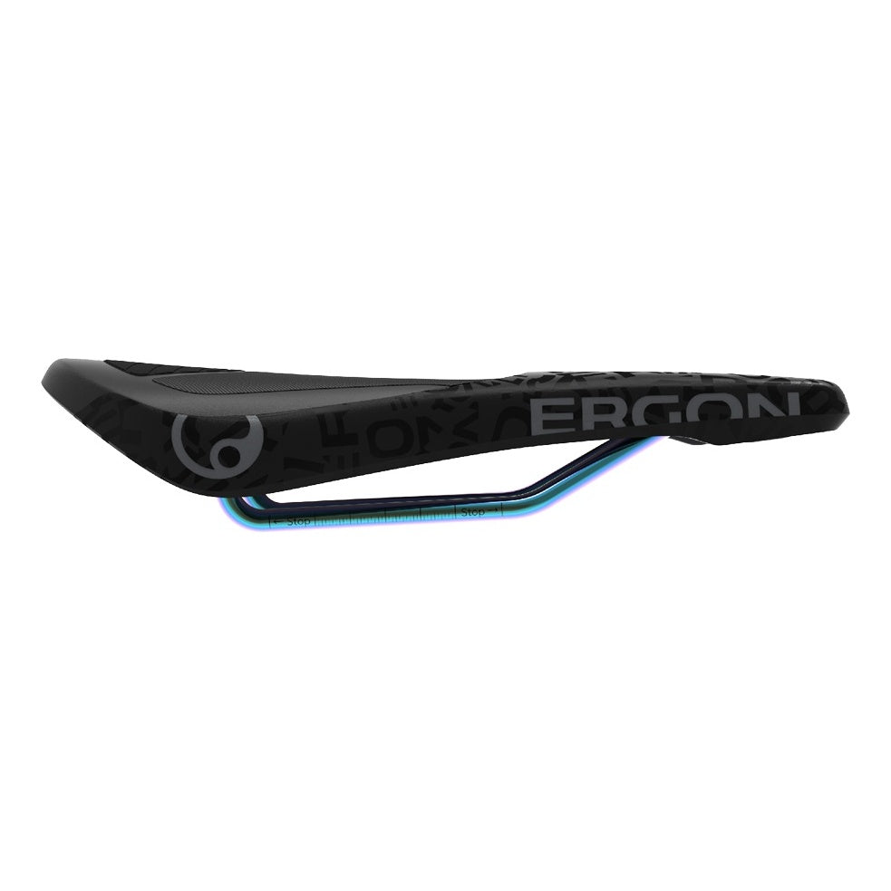 Ergon Sattel SM Downhill Comp Team ohne Öffnung black / oil slick schwarz / oil slick