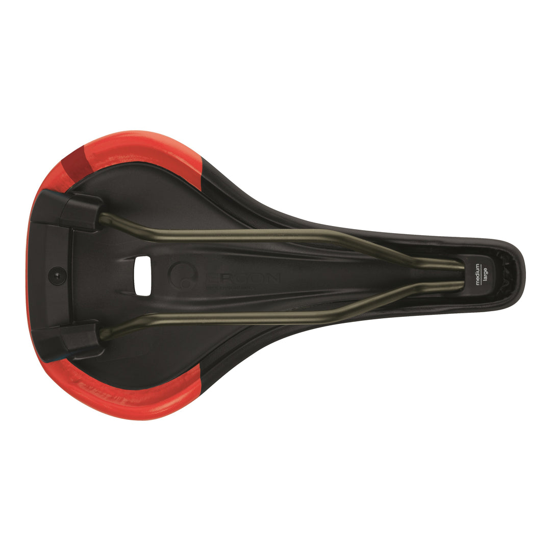 Ergon Sattel SM Pro Man S/M ohne Öffnung risky schwarz-rot