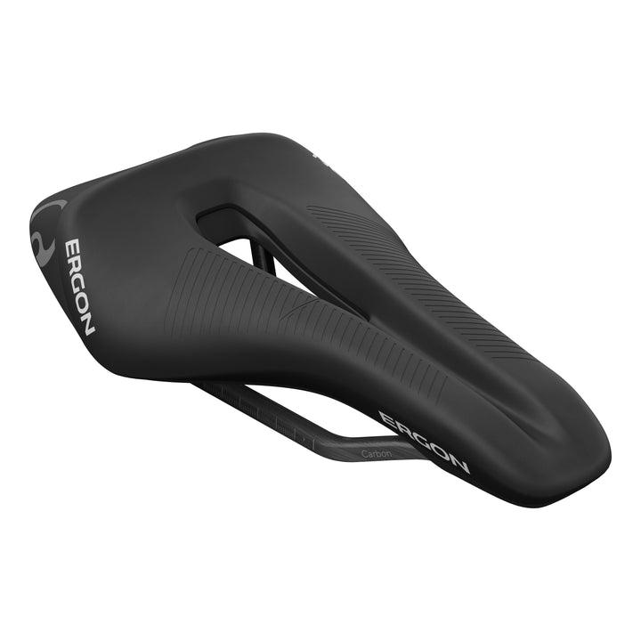 Ergon Sattel SR Tri Pro Carbon Man Mid mit Öffnung schwarz