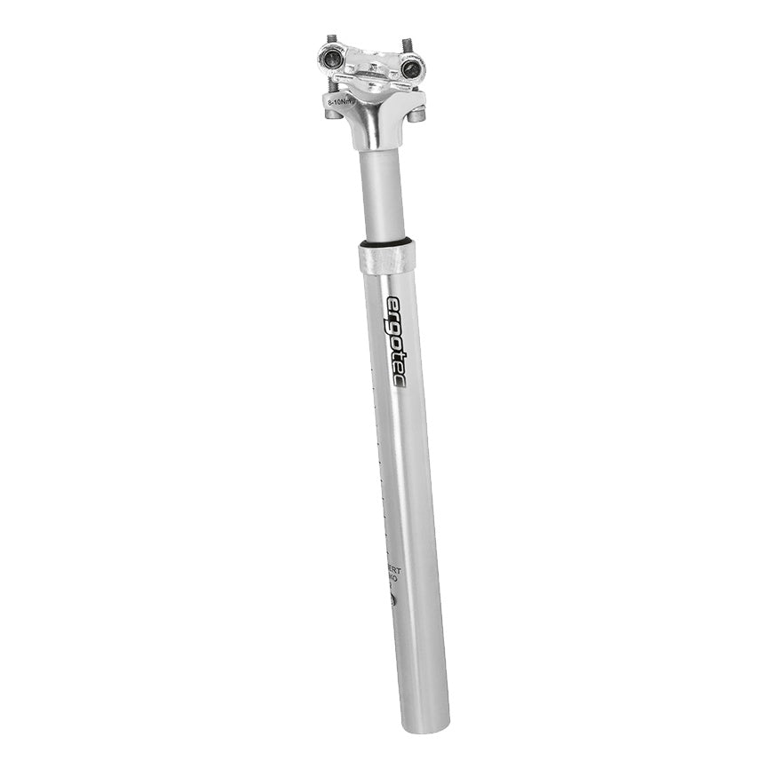 Ergotec Federsattelstütze SP-5.0 27.2 x 350mm MCU+Feder 45mm 60-80kg AL6061 silver-sand SafetyLevel4 