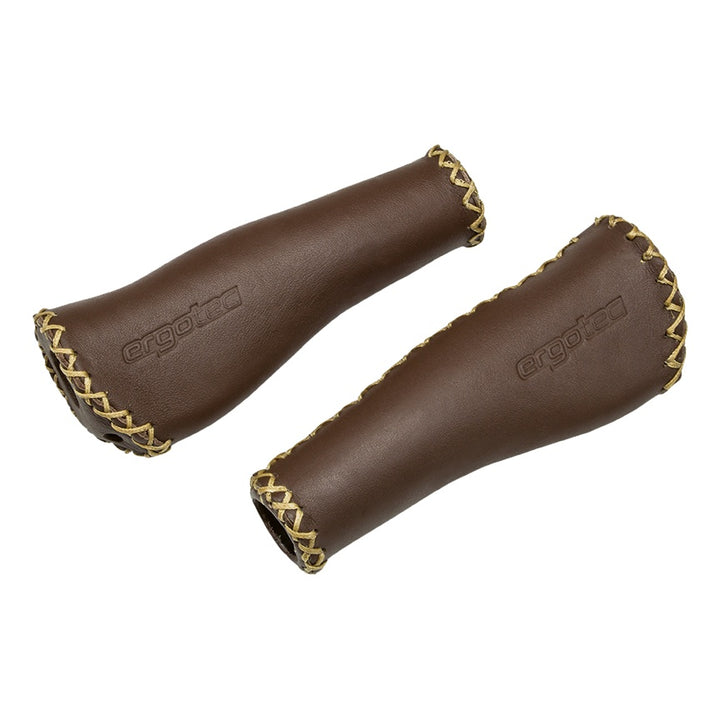 Ergotec Griffe Monaco Kraton/Leder Griff-Ø: 22 Länge:135/135 brown
