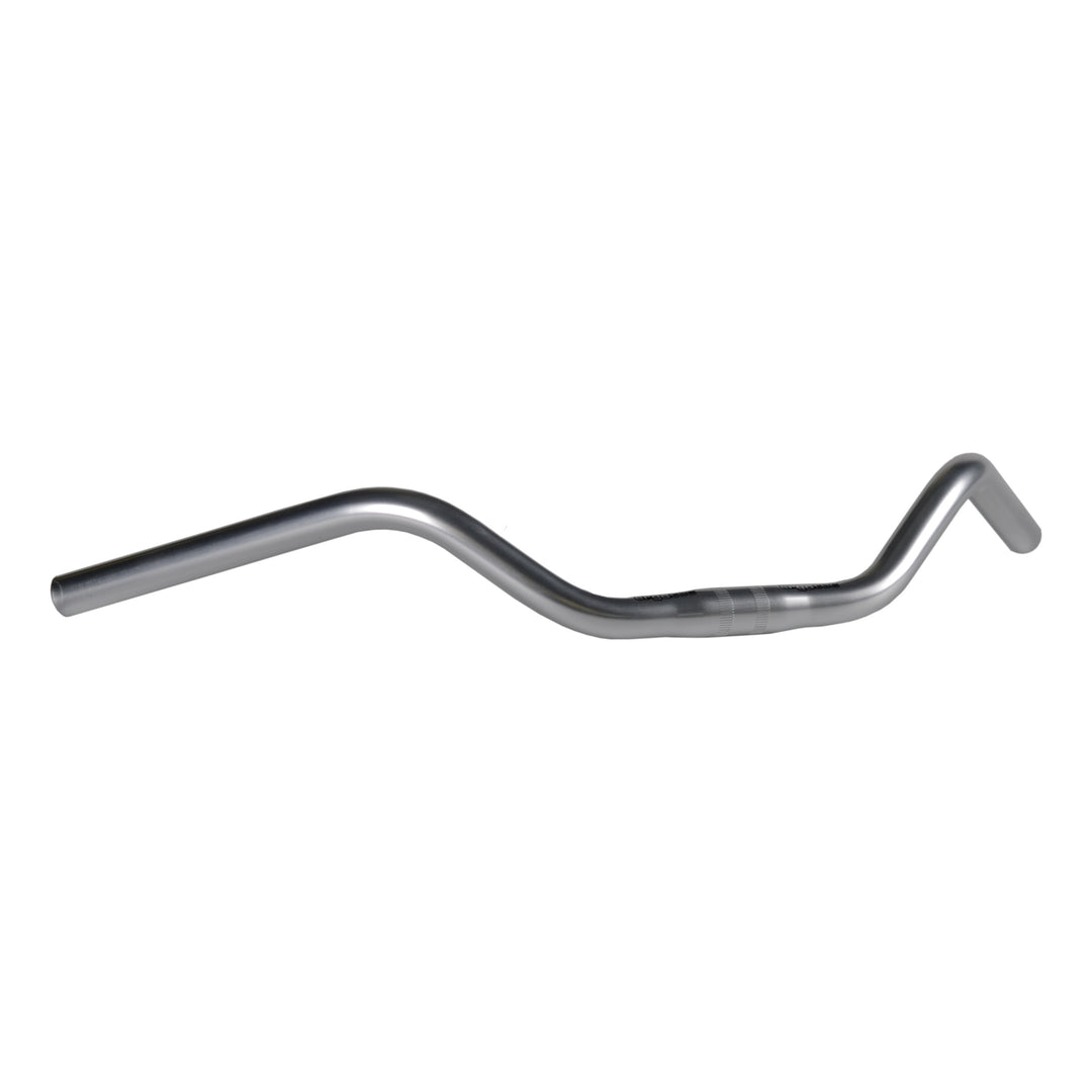 Ergotec Lenker 25.4 Width:590 Rise:76 GL:175 Back/Up-Sweep:52°/0° AL5000 silver SafetyLevel2 Cruiser