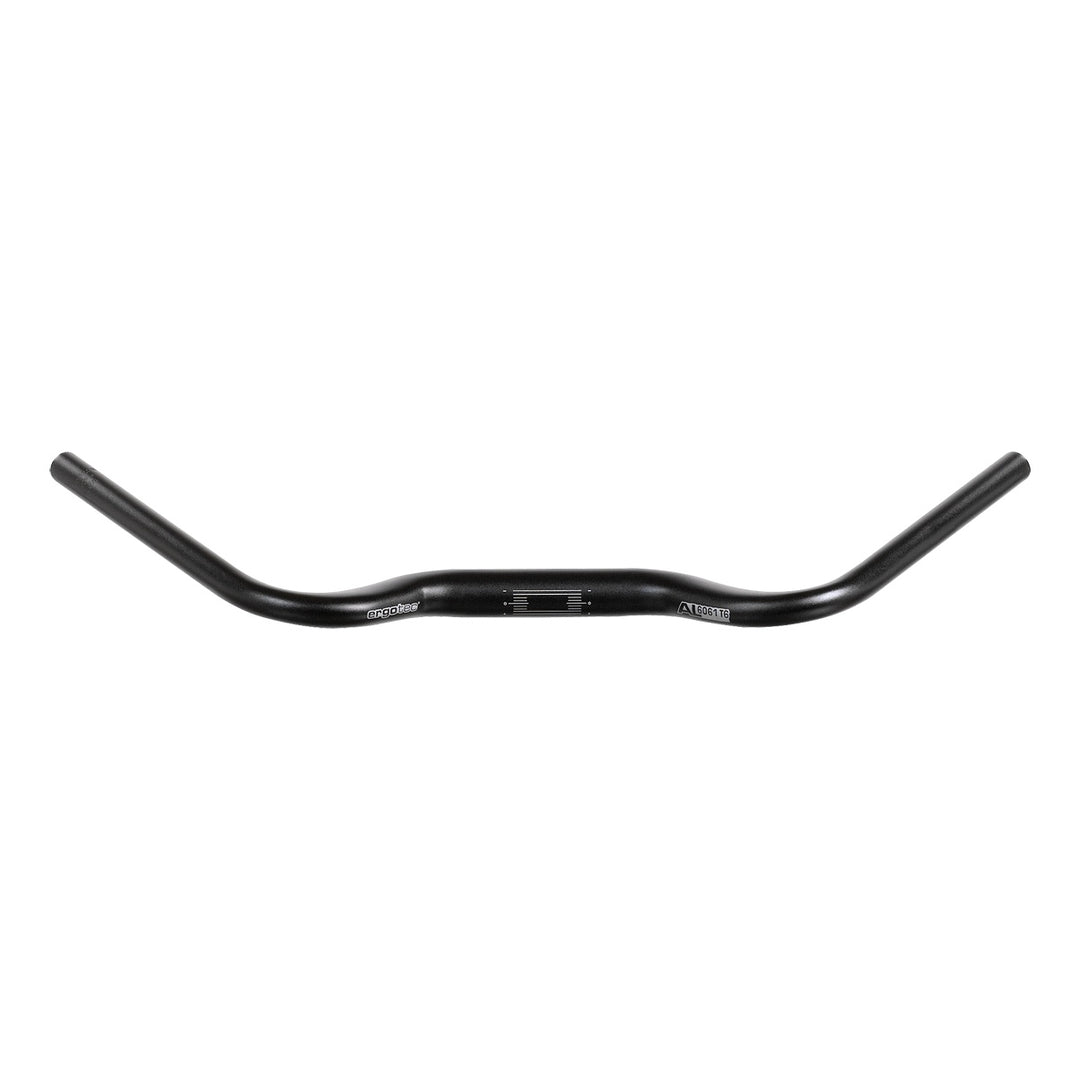 Ergotec Lenker 31.8 AEROWING2 Width:640 Rise:20 GL:195 Back/Up-Sweep:48°/+22° AL6061 sb black SafetyLevel 