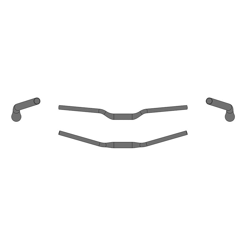Ergotec Lenker 31.8 Bar Ergo XXL Width:700 Rise:30 GL:228 BackSweep:16° AL6061 sb black SafetyLevel5 