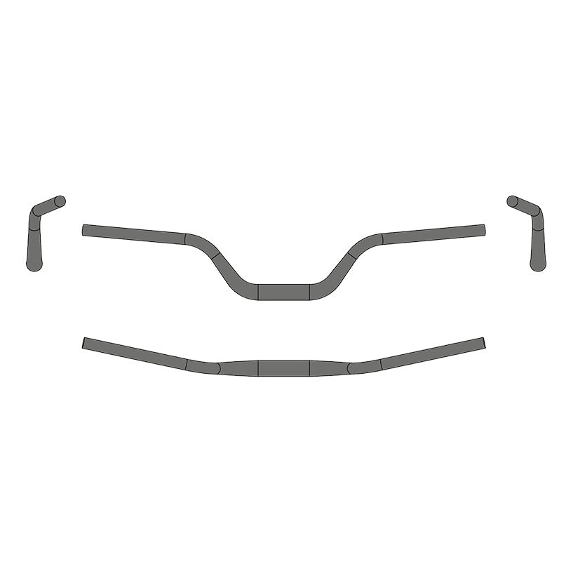 Ergotec Lenker 31.8 Riser BAR 100 Width:780 Rise:100 GL:205 12°/11° AL6061 black SafetyLevel6 