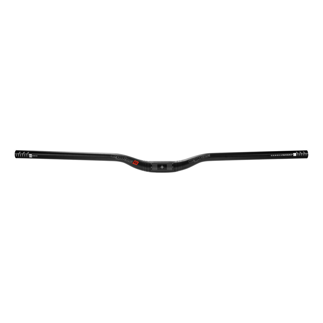 Ergotec Lenker 31.8 Riser BAR 30 Width:780 Rise:30 GL:260 12°/4° AL6061 sb black SafetyLevel6 