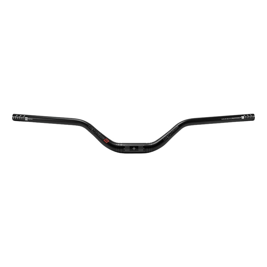 Ergotec Lenker 31.8 Riser BAR 70 Width:780 Rise:70 GL:230 12°/5° AL6061 sb black SafetyLevel6 