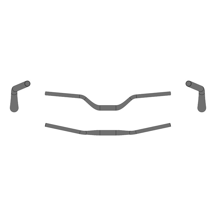 Ergotec Lenker 31.8 Riser BAR 70 Width:780 Rise:70 GL:230 12°/5° AL6061 sb black SafetyLevel6 