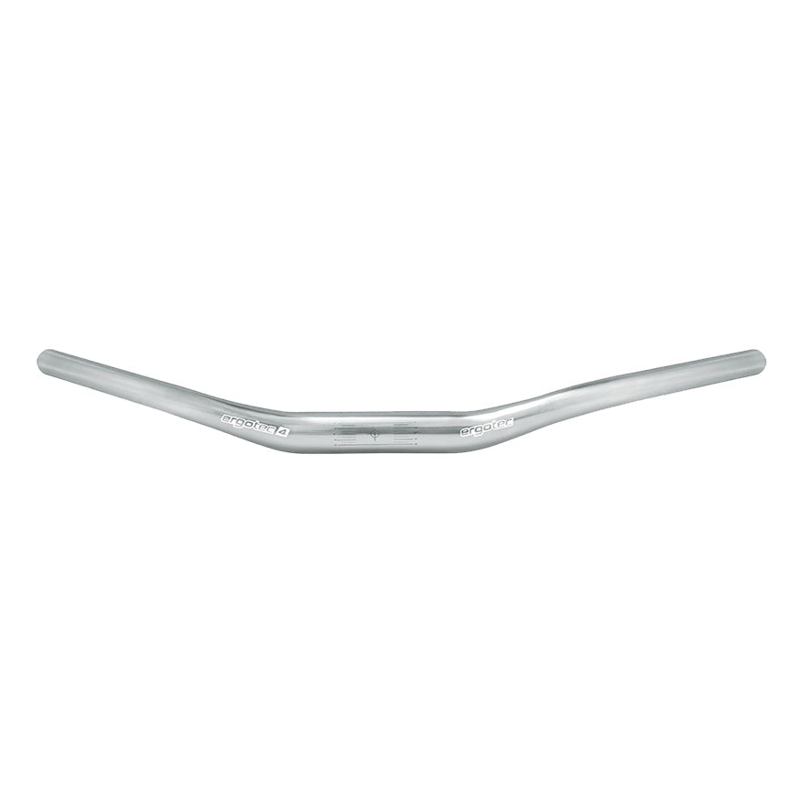 Ergotec Lenker 31.8 Width:620 Rise:32 GL:184 Back/Up-Sweep:45°/-19° AL6061 silver polish L4 Trekking