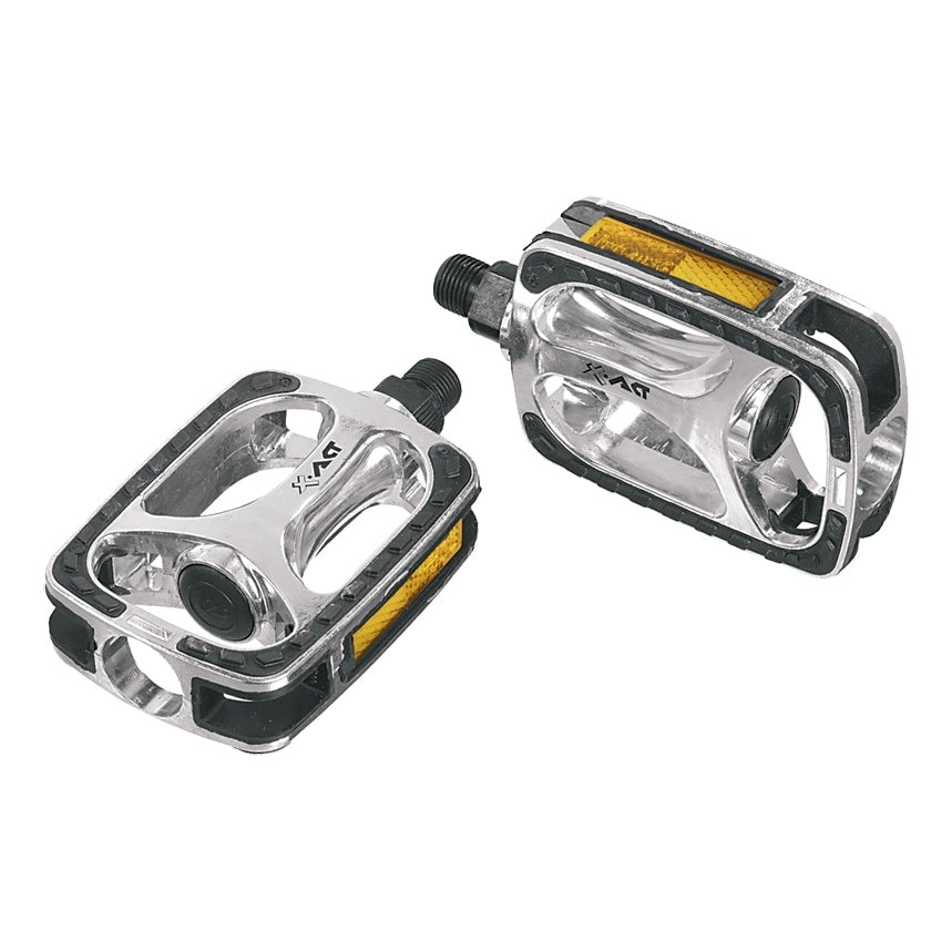 Ergotec Pedale 608 9/16" 7mm Basic bearing ALU Rubber Format: 108x69mm Reflektor 