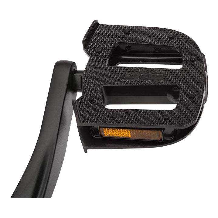 Ergotec Pedale Cargo 9/16" 9mm Baron Steel bearing Aluminium Black Format: 103x122mm Reflektor 