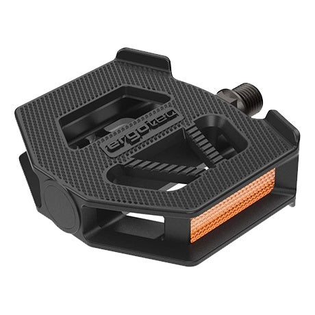 Ergotec Pedale EP-K 9/16" 7mm Basic bearing PP Kunststoff Format: 82x75mm Reflektor 