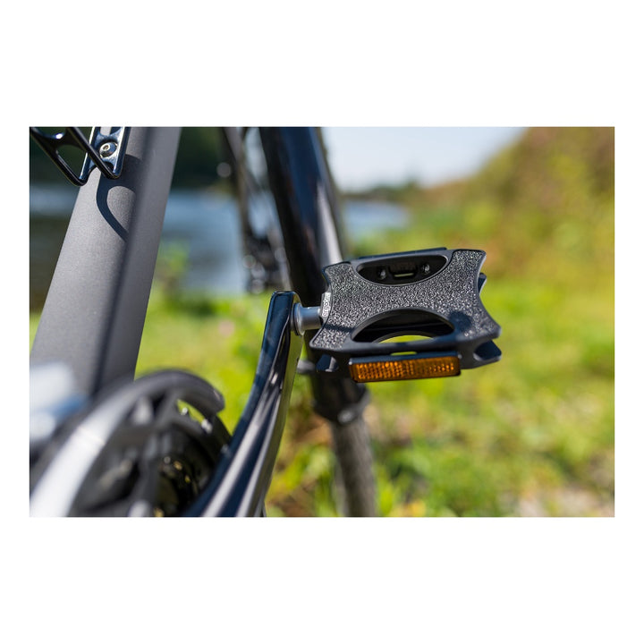 Ergotec Pedale EP Urban 9/16" 7mm Lager gedichtet AL6061 Black Format: 98x78mm Sandpapierauflage 