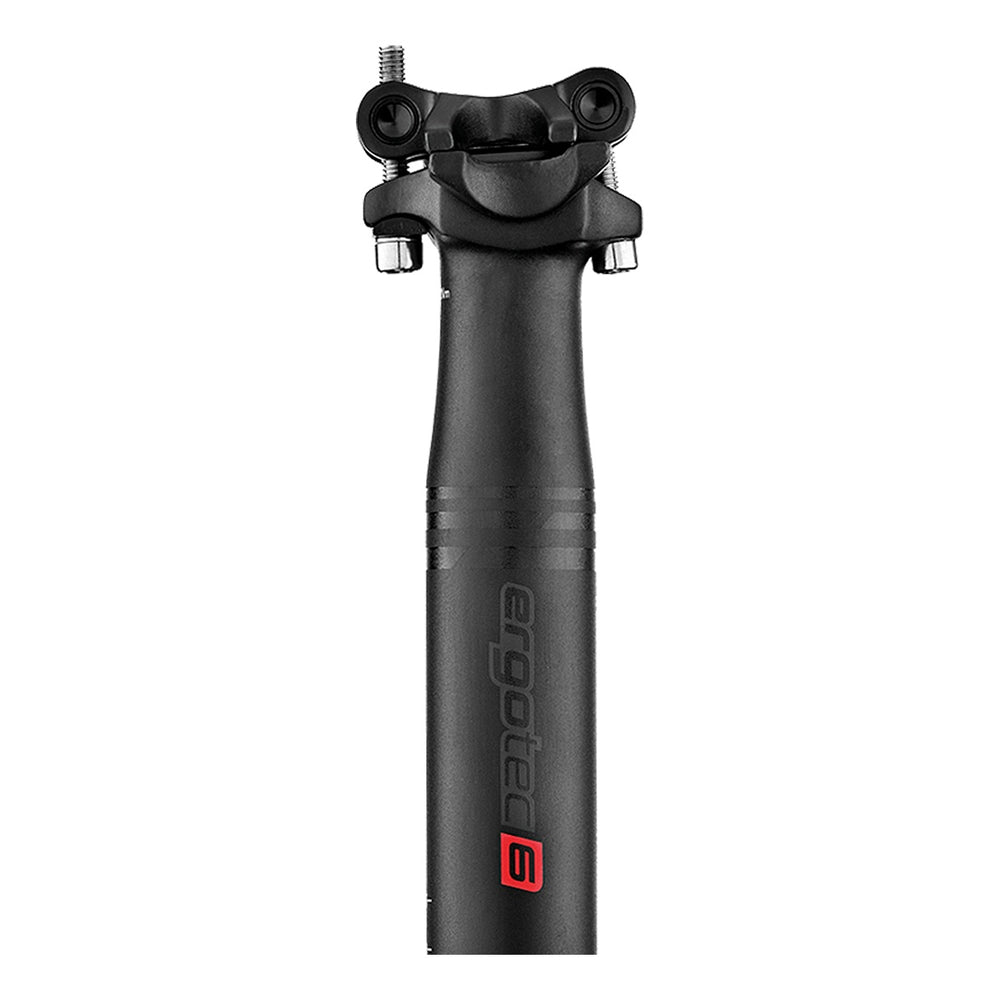Ergotec Sattelstütze Skalar 34.9 x 400mm Offset:10mm RAIL-D 7-8 mm AL6061 black-sand SafetyLevel6 