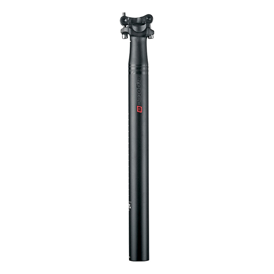 Ergotec Sattelstütze Skalar 34.9 x 400mm Offset:10mm RAIL-D 7-8 mm AL6061 black-sand SafetyLevel6 
