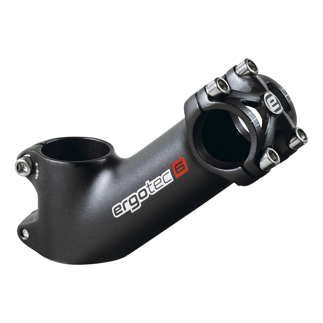 Ergotec Vorbau 25.4 High Pike Ext:100mm Angle:40° Clamp ID:28.6 AL6061 sb black SafetyLevel6 