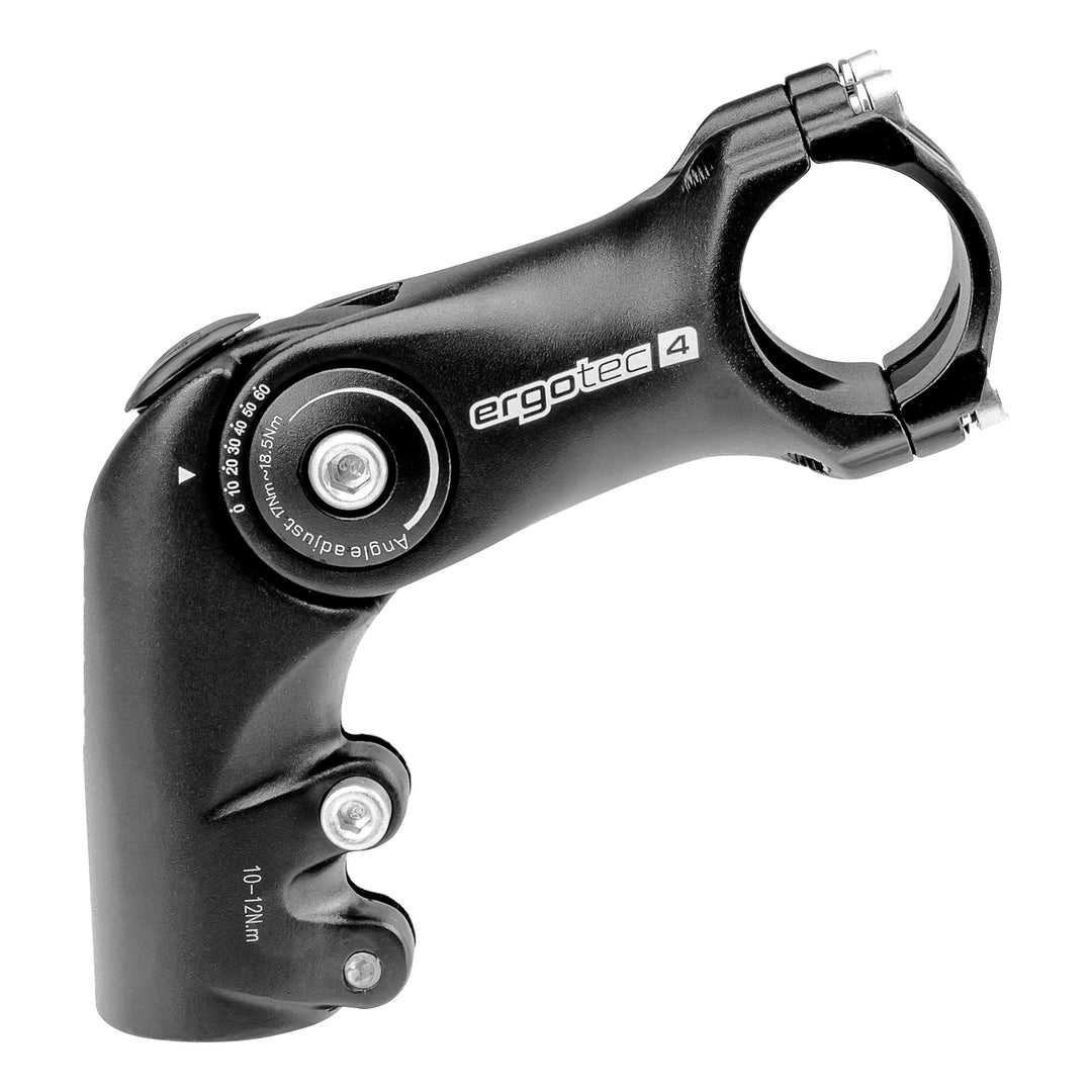 Ergotec Vorbau 25.4 OCTOPUS2 50 Ext:90mm Angle:0°/+60° AL6061 sb black SafetyLevel4 