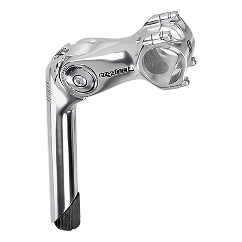 Ergotec Vorbau 25.4 OCTOPUS2 Ext:110mm Shaft:180mm Angle:0/+50° AL6061 silver-polish SafetyLevel4 